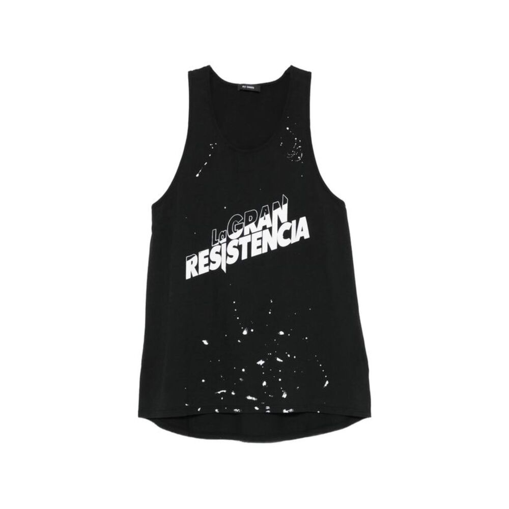 Willy Chavarria Black T-Shirts & Vests - Vests & Tanks Men